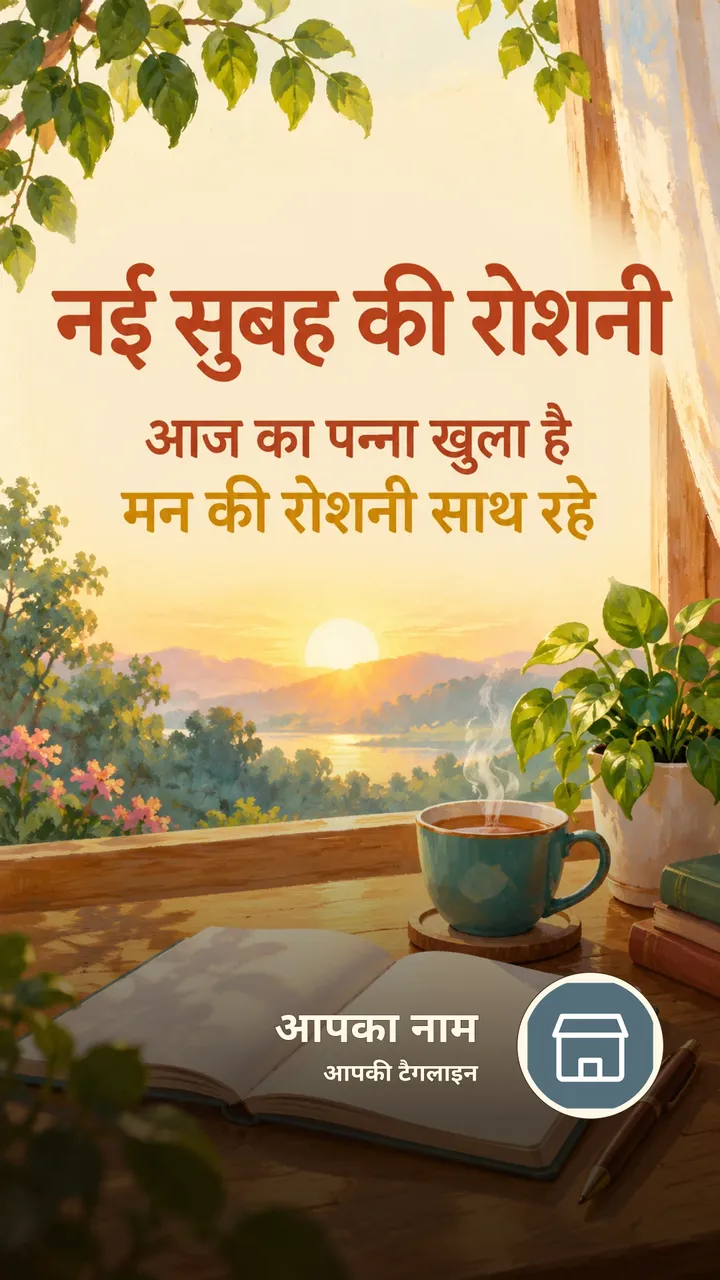 नई सुबह की रोशनी - Suprabhat Image, सूर्योदय, प्रकृति, चाय