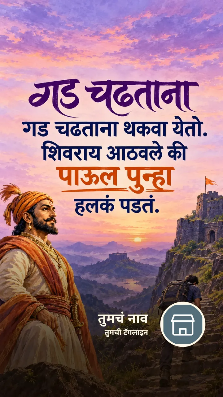 गड चढताना - Motivation Image