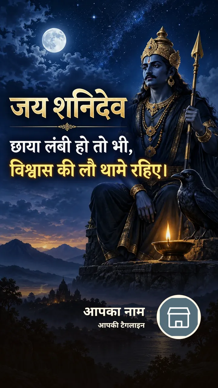 जय शनिदेव - छाया लंबी हो तो भी, - Bhakti Image, आसमान, शनि देव