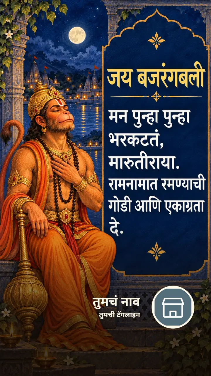 जय बजरंगबली - मन पुन्हा पुन्हा - Bhakti Image, हनुमान