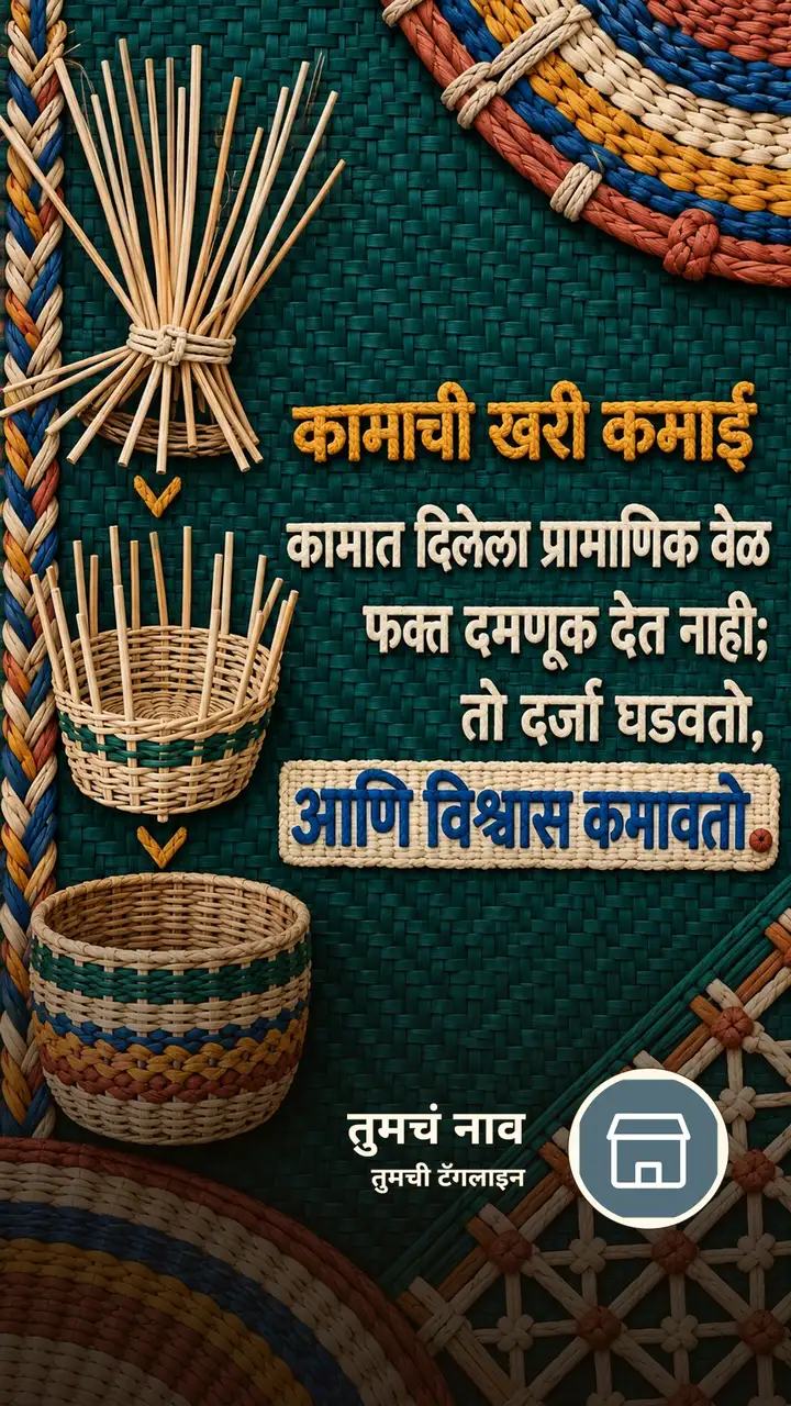 कामाची खरी कमाई - Motivation Image