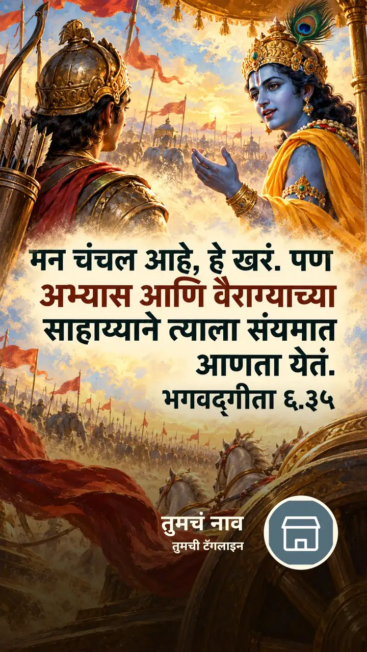 मन चंचल आहे, हे खरं. पण - Bhakti Image, कृष्ण