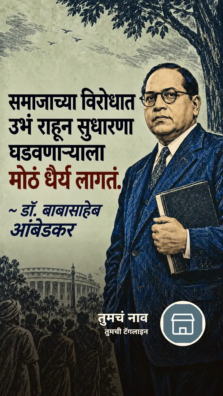 समाजाच्या विरोधात - Suvichar Image
