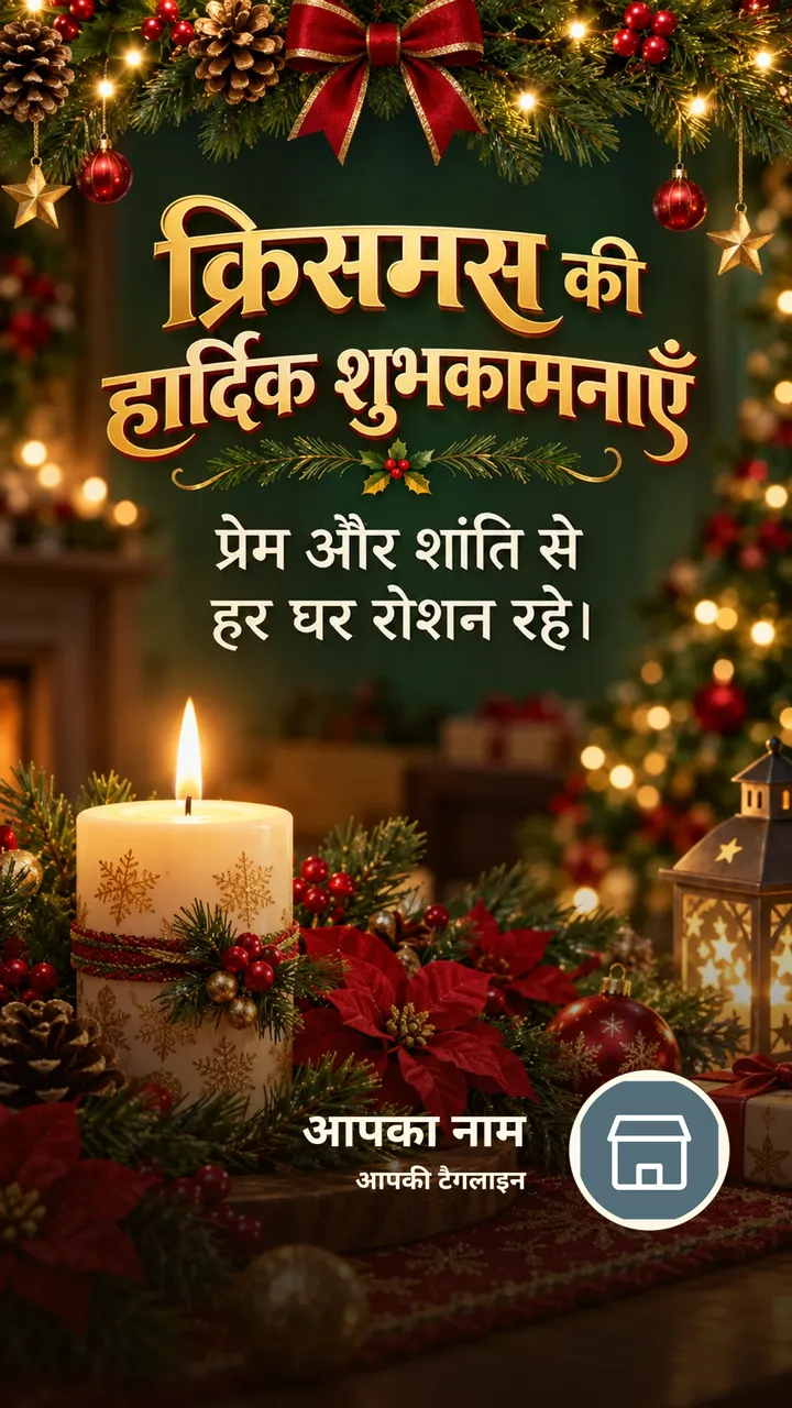 क्रिसमस की हार्दिक शुभकामनाएँ - Festival Image, फूल, प्रकृति