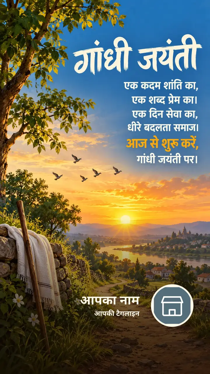 गांधी जयंती - एक कदम शांति का, - Festival Image, पक्षी