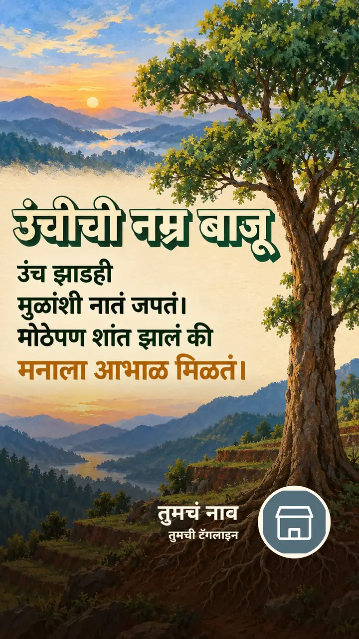 उंचीची नम्र बाजू - Suvichar Image, निसर्ग, डोंगर