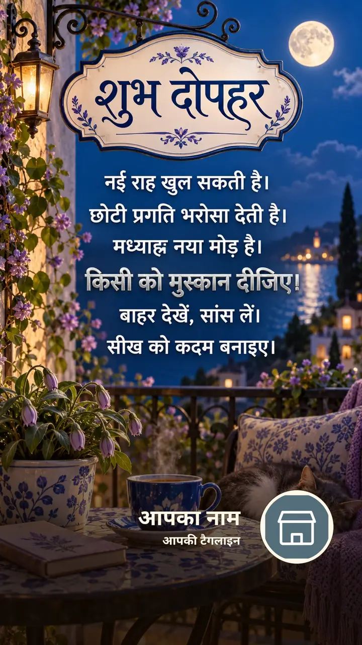 शुभ दोपहर - नई राह खुल सकती है। - छोटी प्रगति भरोसा देती - Dopahar Image