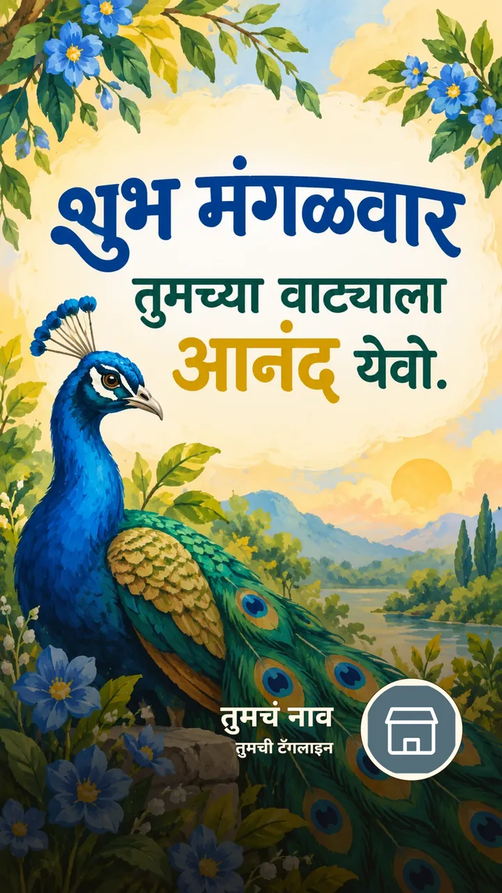 शुभ मंगळवार - तुमच्या वाट्याला आनंद येवो. - दिवसभराच्या शुभेच्छा Image, फुलं, निसर्ग, पक्षी