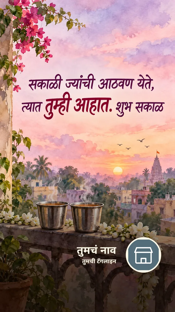 सकाळी ज्यांची आठवण येते, - Shubh Sakal Image, फुलं, आकाश, चहा