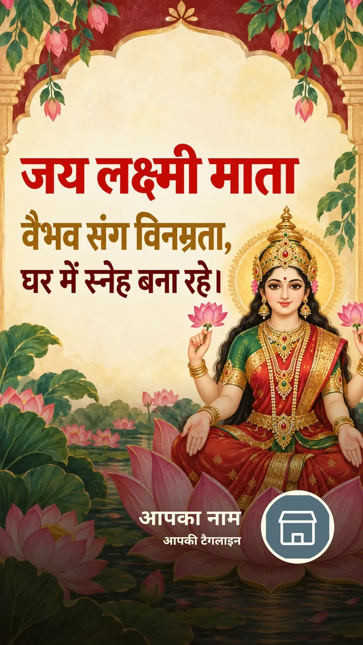 जय लक्ष्मी माता - वैभव संग विनम्रता, - Bhakti Image, फूल, कमल, लक्ष्मी