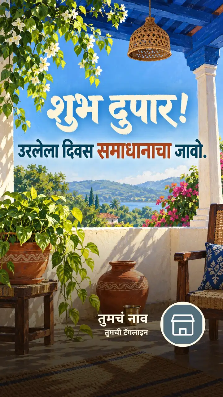 शुभ दुपार! - उरलेला दिवस समाधानाचा जावो. - Shubh Dupar Image, निसर्ग