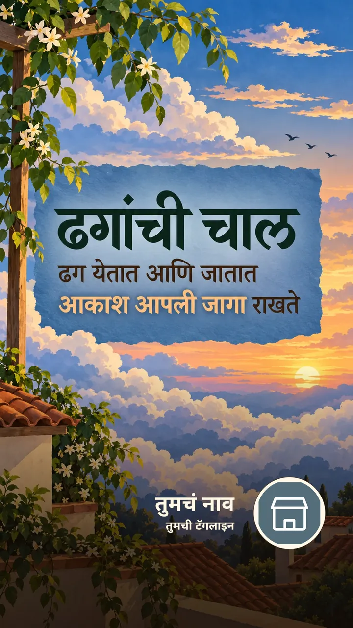 ढगांची चाल - Suvichar Image, निसर्ग, आकाश