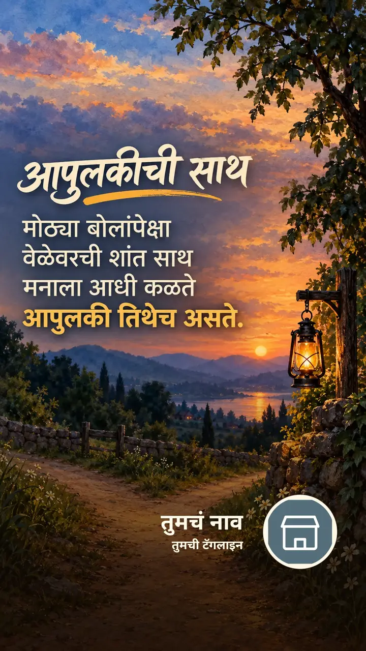 आपुलकीची साथ - Suvichar Image, निसर्ग, आकाश