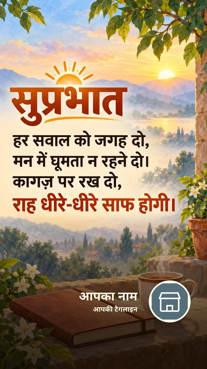 सुप्रभात - हर सवाल को जगह दो, - Suprabhat Image, प्रकृति