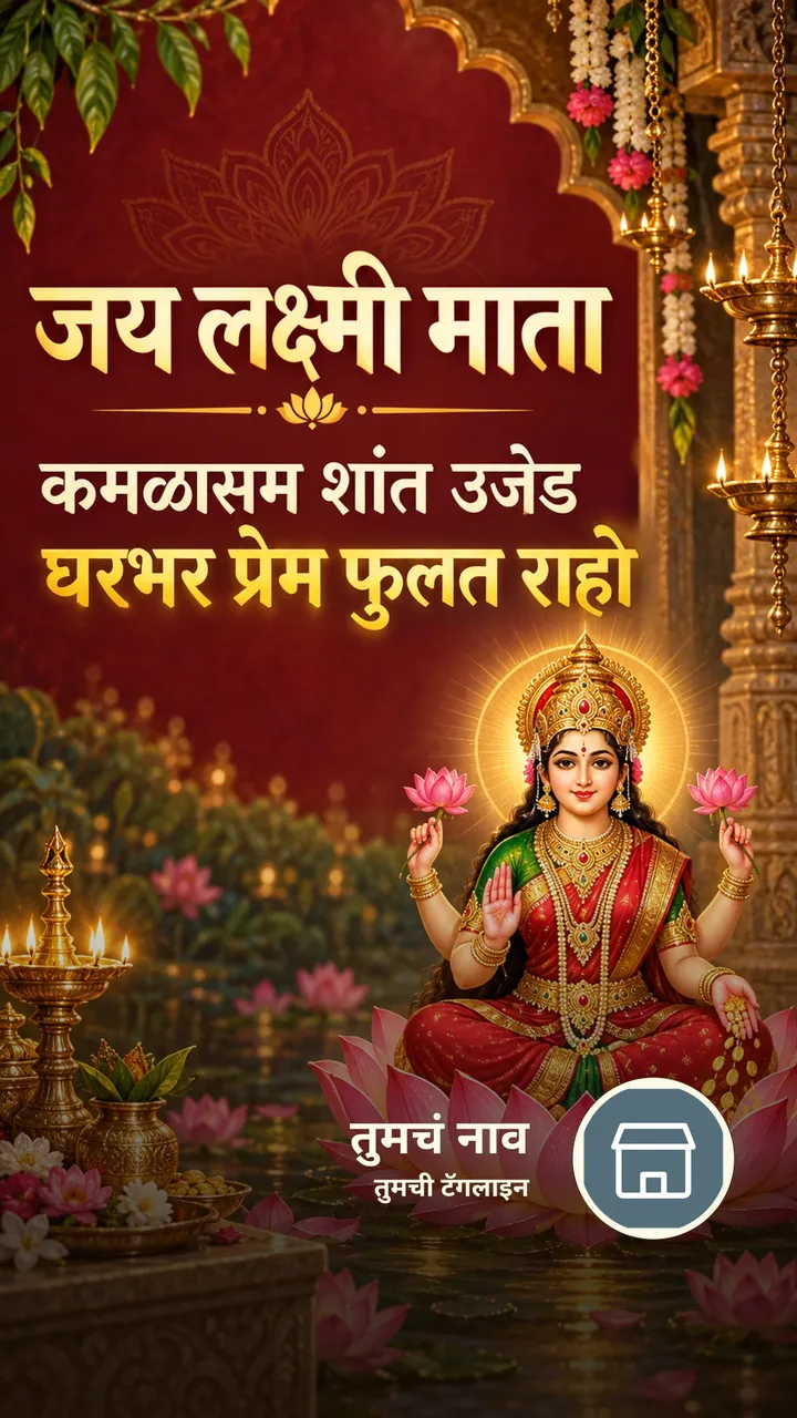 जय लक्ष्मी माता - कमळासम शांत उजेड - Bhakti Image, कमळ, दिवा, लक्ष्मी