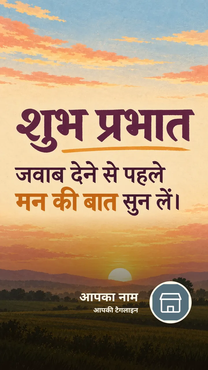शुभ प्रभात - जवाब देने से पहले - Suprabhat Image, सूर्योदय