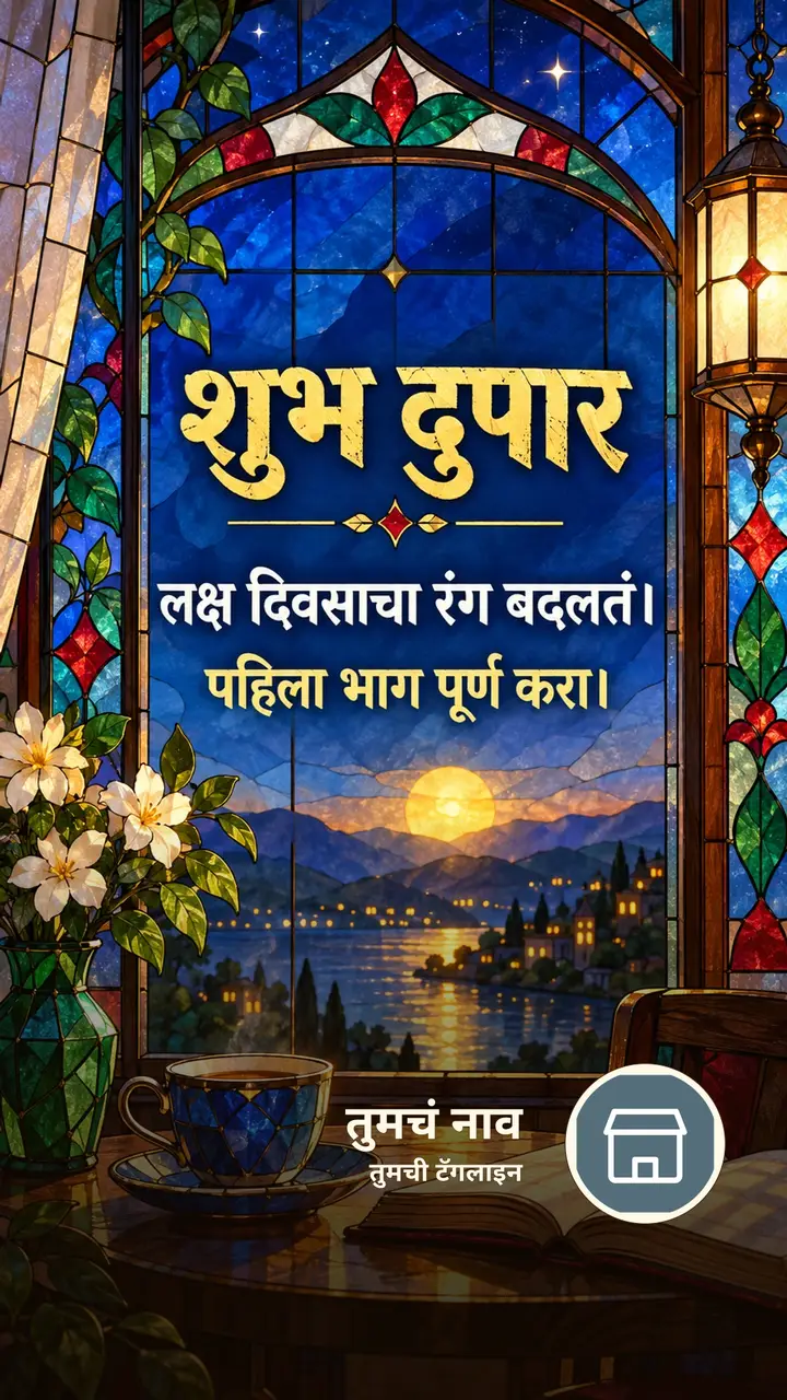 शुभ दुपार - लक्ष दिवसाचा रंग बदलतं। - पहिला भाग पूर्ण - Shubh Dupar Image