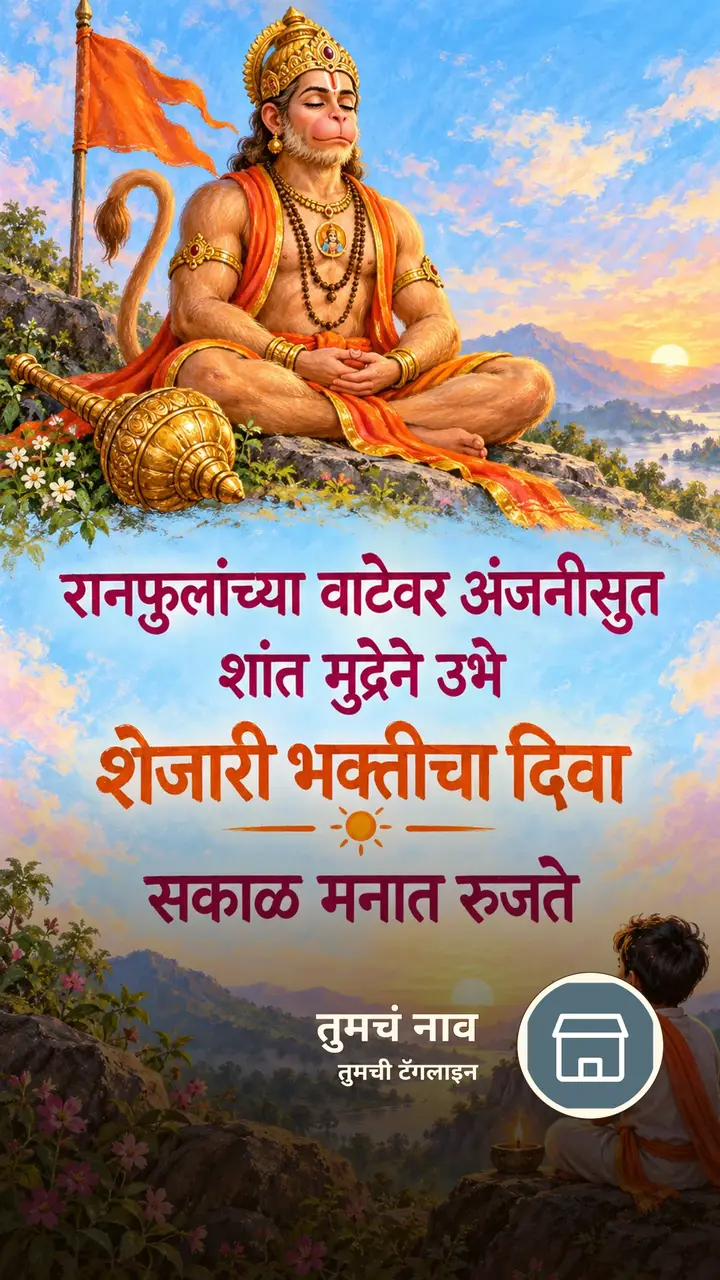 रानफुलांच्या वाटेवर अंजनीसुत - Bhakti Image, हनुमान
