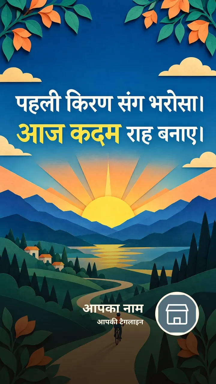 पहली किरण संग भरोसा। - Suprabhat Image, सूर्योदय, पहाड़