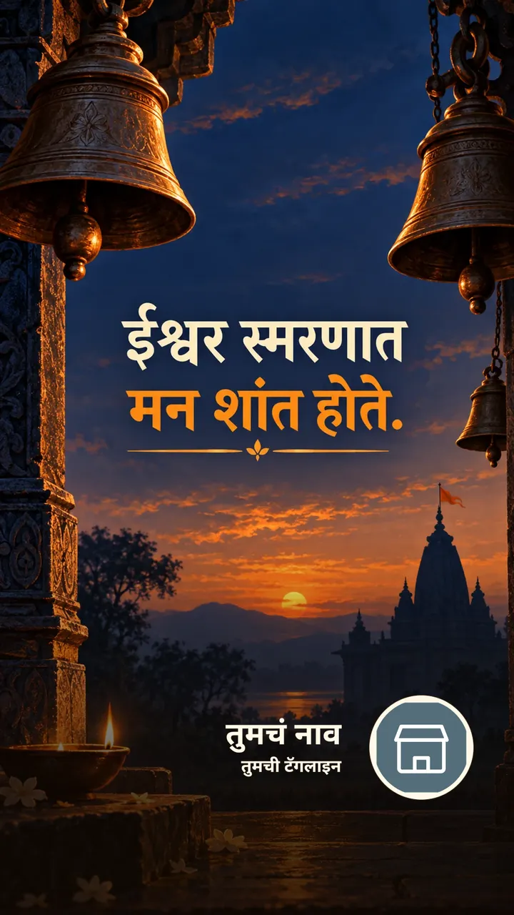 ईश्वर स्मरणात - Shubh Sakal Image, सूर्योदय, दिवा