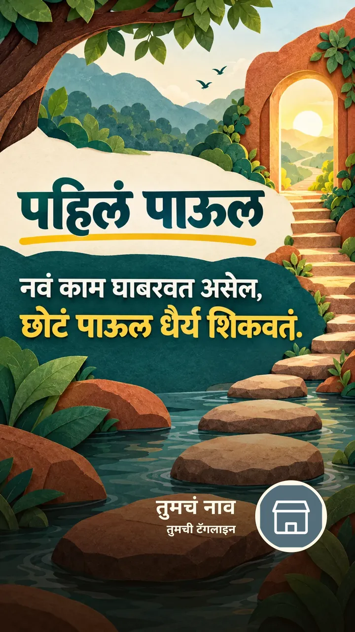 पहिलं पाऊल - Motivation Image, निसर्ग