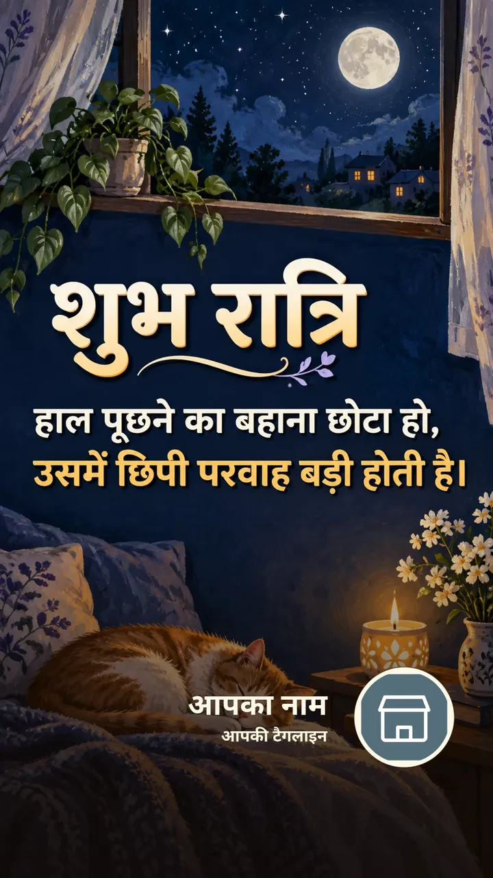 शुभ रात्रि - हाल पूछने का बहाना छोटा हो, - Shubh Ratri Image, चाँद, तारे, मोमबत्ती