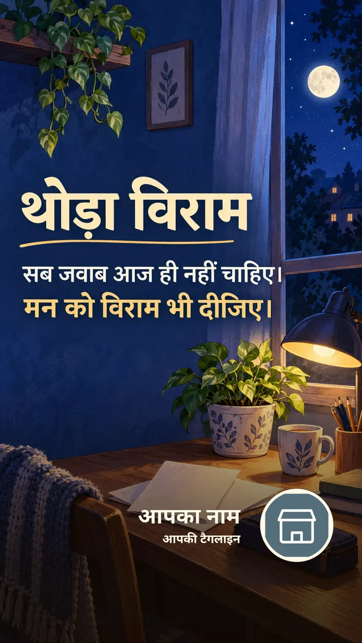 थोड़ा विराम - Suvichar Image, प्रकृति