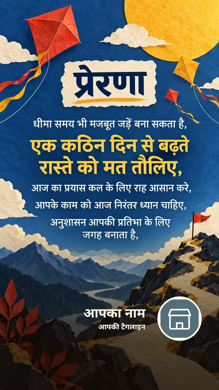 प्रेरणा - धीमा समय भी मजबूत जड़ें बना सकता है, - एक कठिन दिन से बढ़ते - Motivational Image, प्रकृति, पहाड़