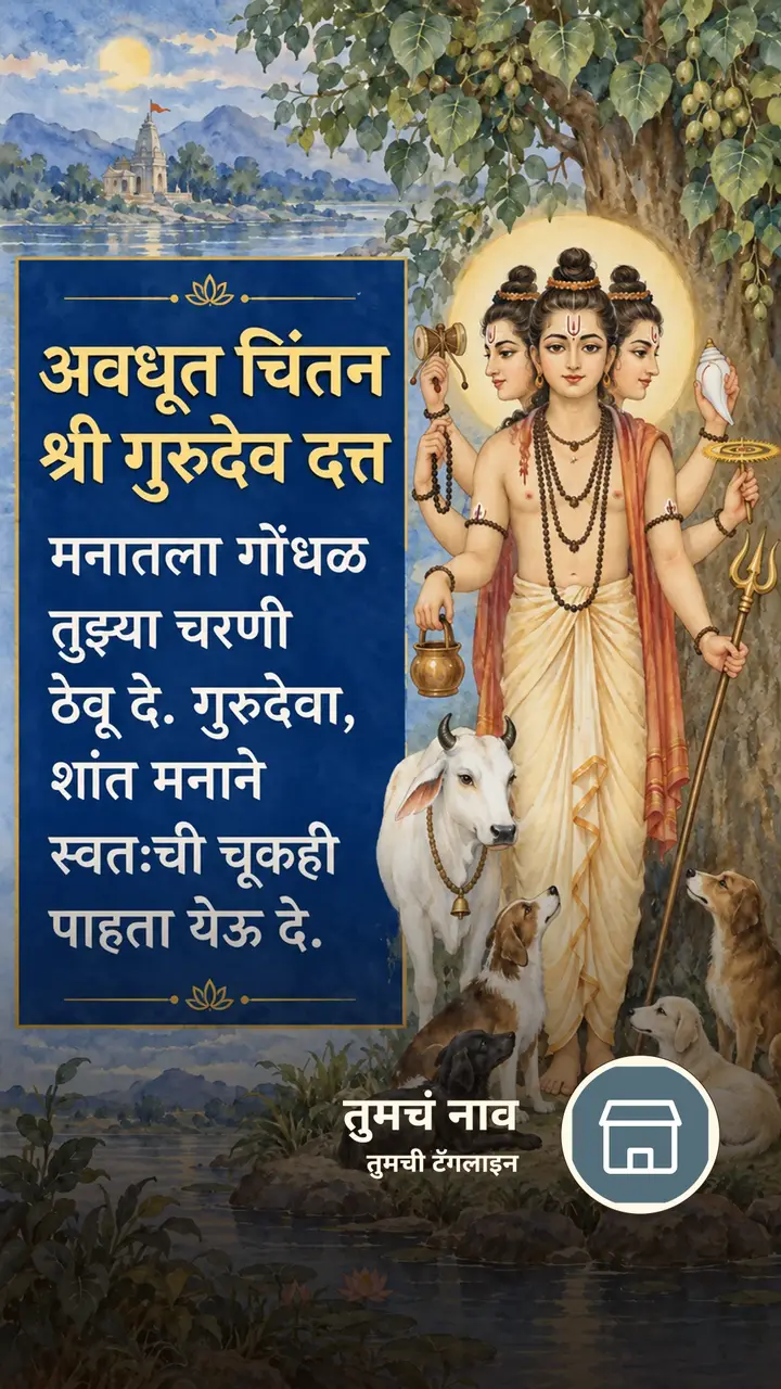 अवधूत चिंतन श्री गुरुदेव दत्त - Bhakti Image, दत्तगुरू