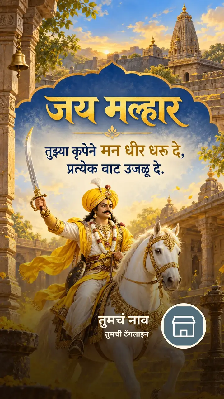 जय मल्हार - तुझ्या कृपेने मन धीर धरू दे, - Bhakti Image, आकाश, खंडोबा