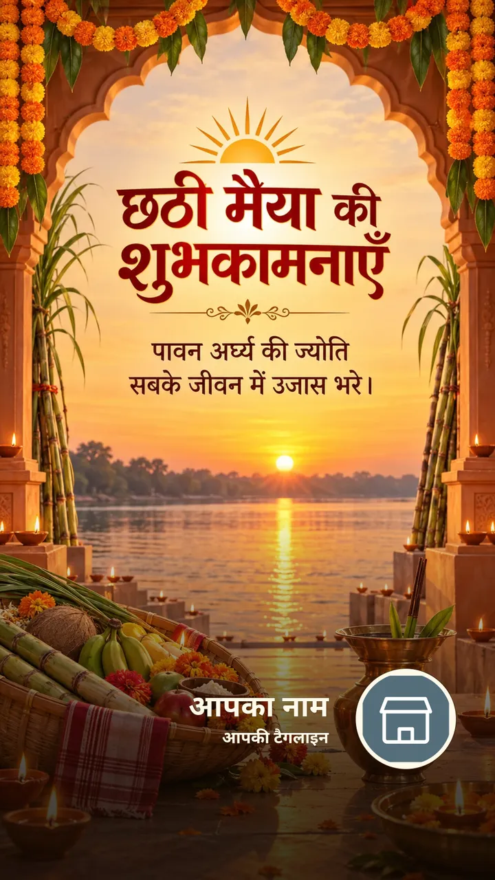 छठी मैया की शुभकामनाएँ - Festival Image, फूल, प्रकृति