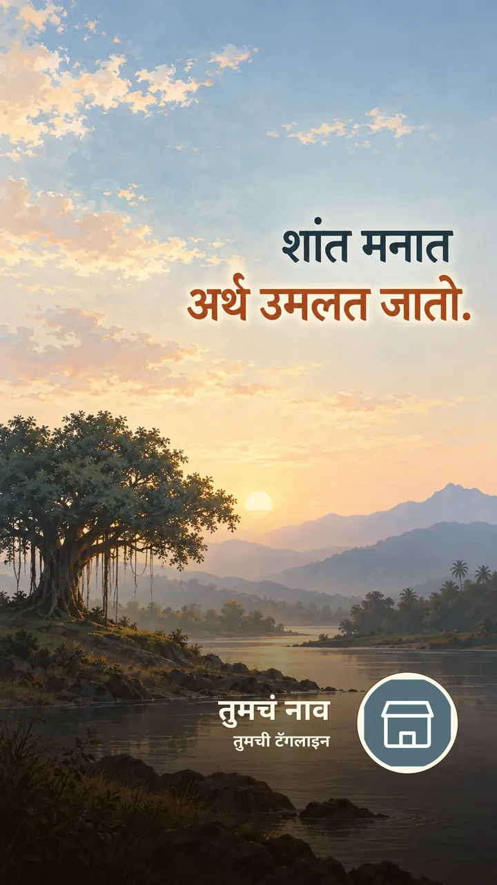 शांत मनात - Bhakti Image, निसर्ग, नदी