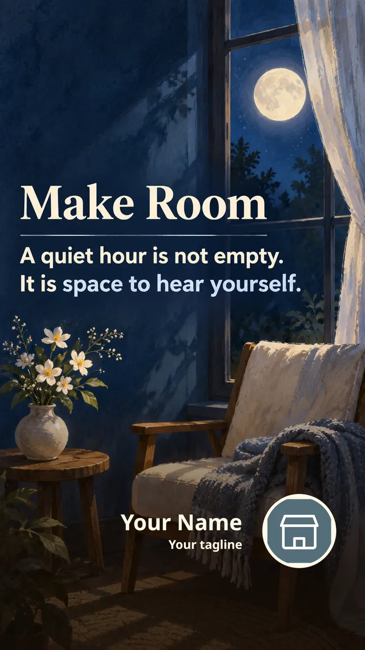 Make Room - Quote Image, Flowers