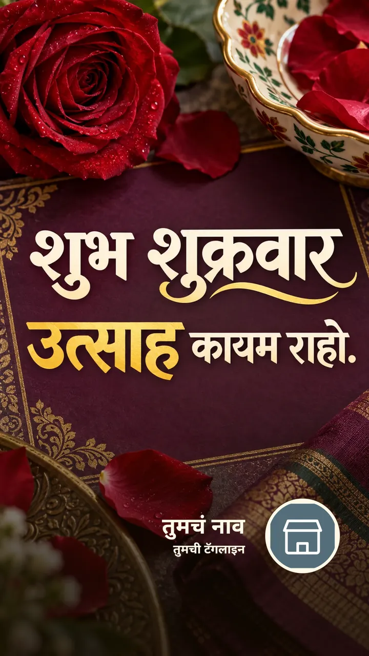 शुभ शुक्रवार - उत्साह कायम राहो. - दिवसभराच्या शुभेच्छा Image, फुलं, गुलाब, निसर्ग