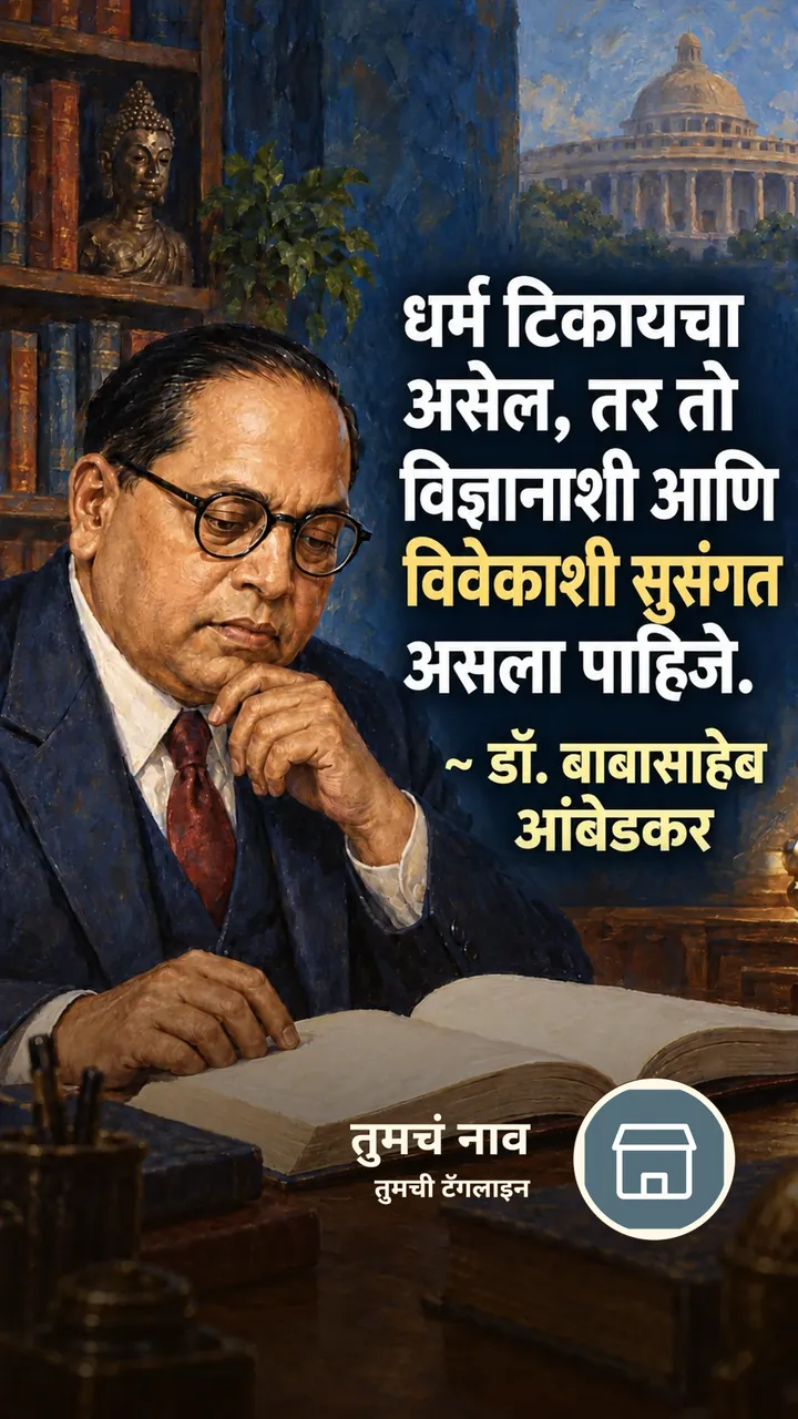 धर्म टिकायचा - Suvichar Image
