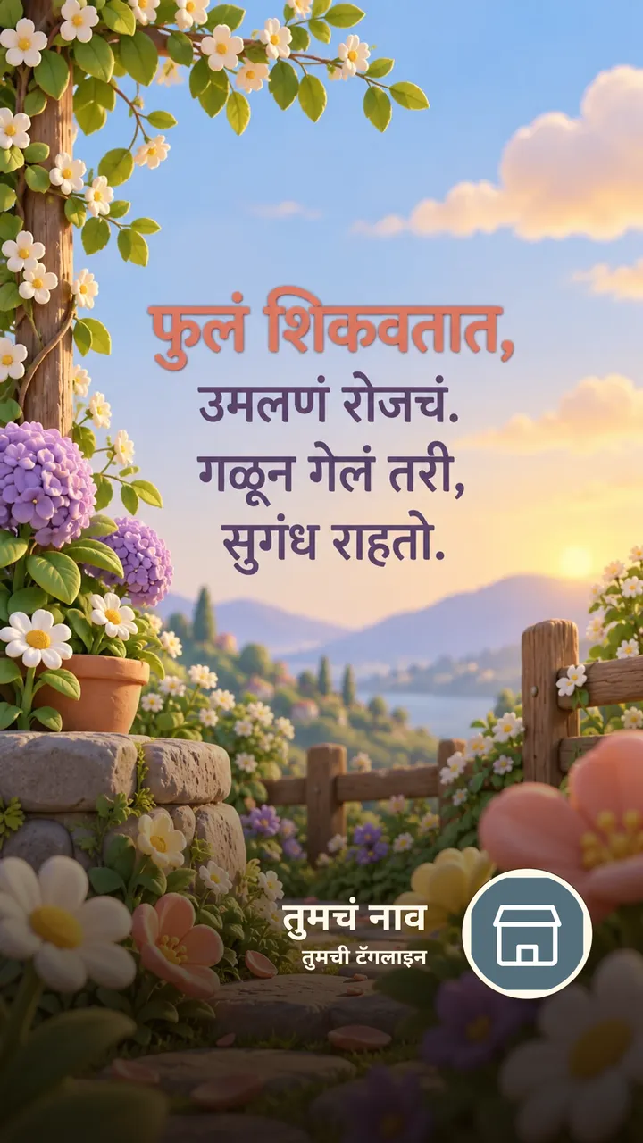फुलं शिकवतात, - Suvichar Image, फुलं