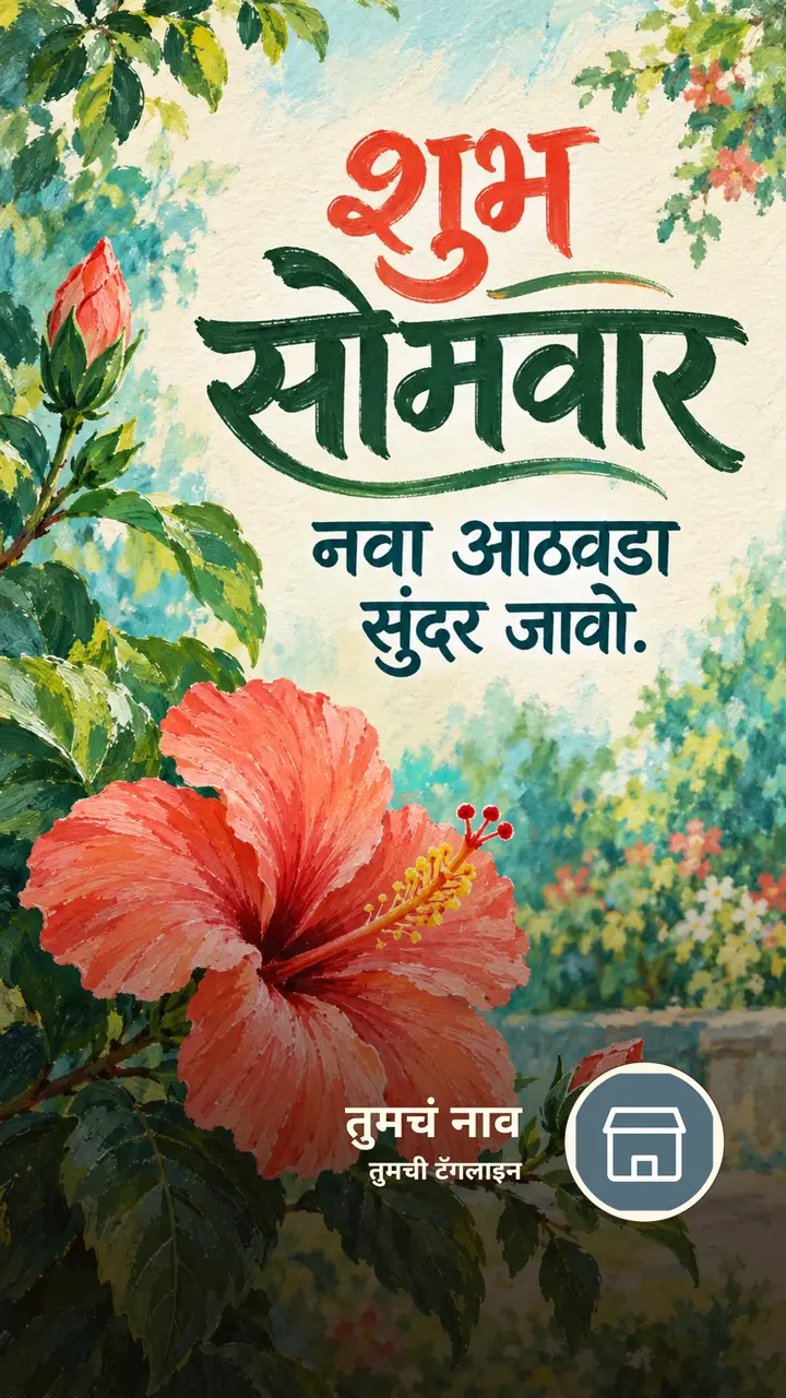 शुभ सोमवार - नवा आठवडा सुंदर जावो. - दिवसभराच्या शुभेच्छा Image, फुलं, निसर्ग