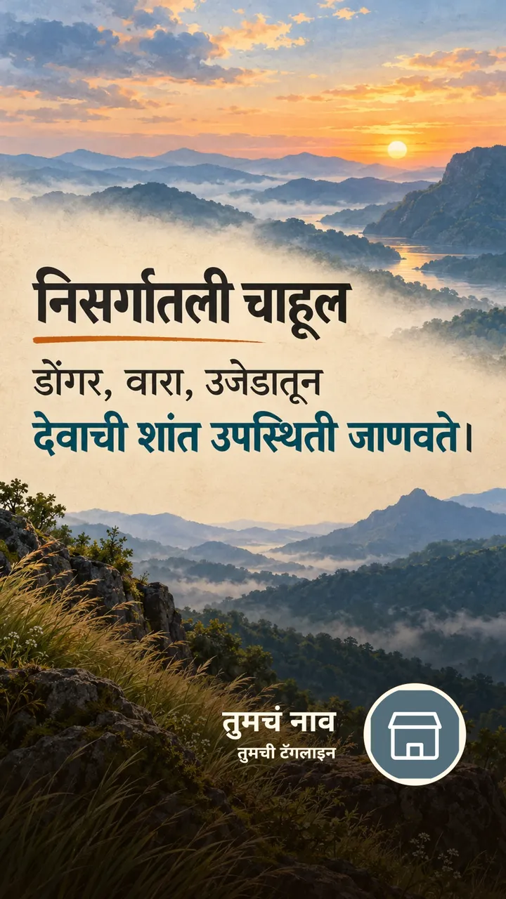 निसर्गातली चाहूल - Bhakti Image, निसर्ग, डोंगर, दिवा