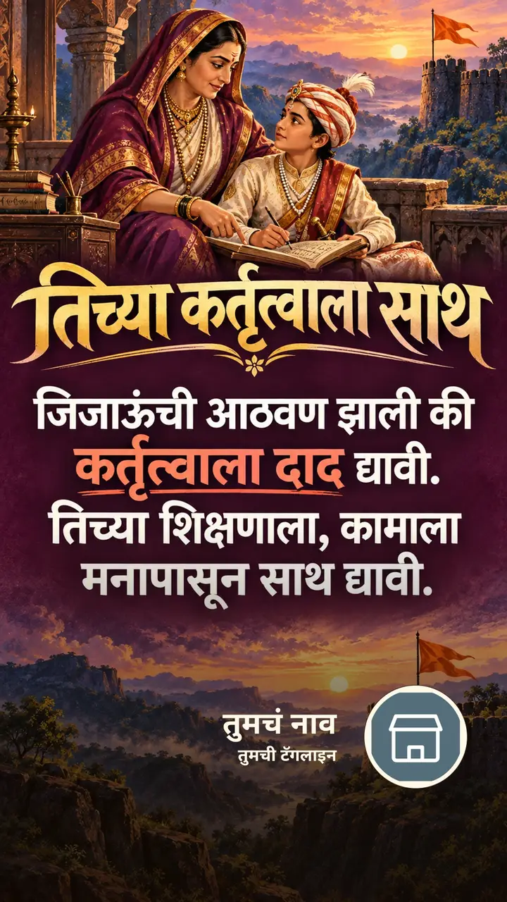तिच्या कर्तृत्वाला साथ - Motivation Image