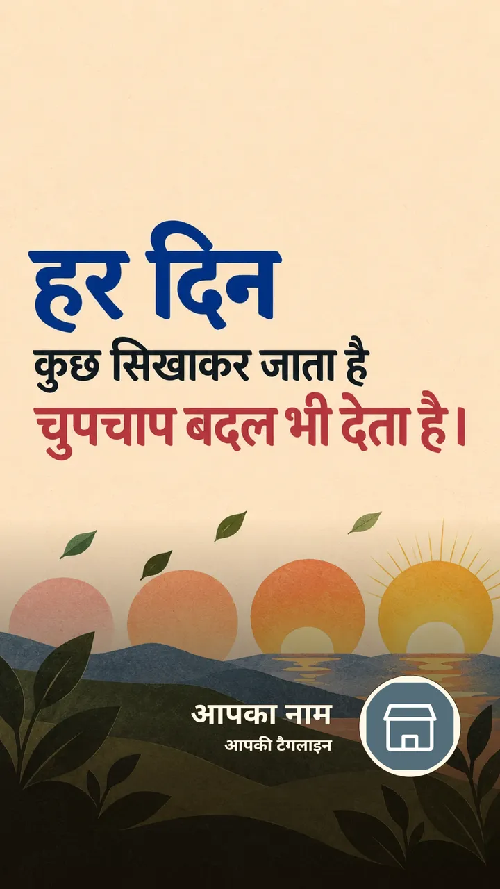 हर दिन - Suvichar Image