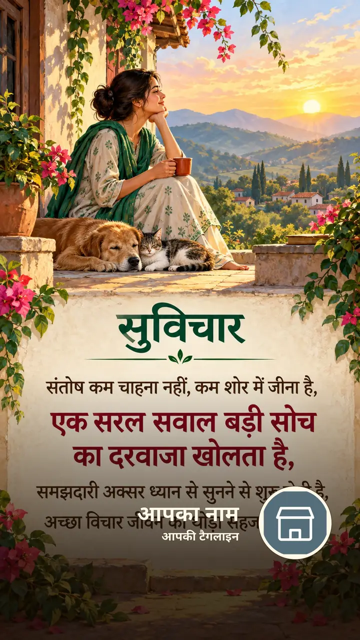 सुविचार - संतोष कम चाहना नहीं, कम शोर में जीना है, - एक सरल सवाल बड़ी - Suvichar Image, कमल, प्रकृति