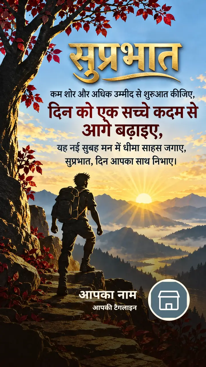 सुप्रभात - कम शोर और अधिक उम्मीद से शुरुआत कीजिए, - दिन को एक सच्चे - Suprabhat Image, फूल, सूर्योदय, प्रकृति