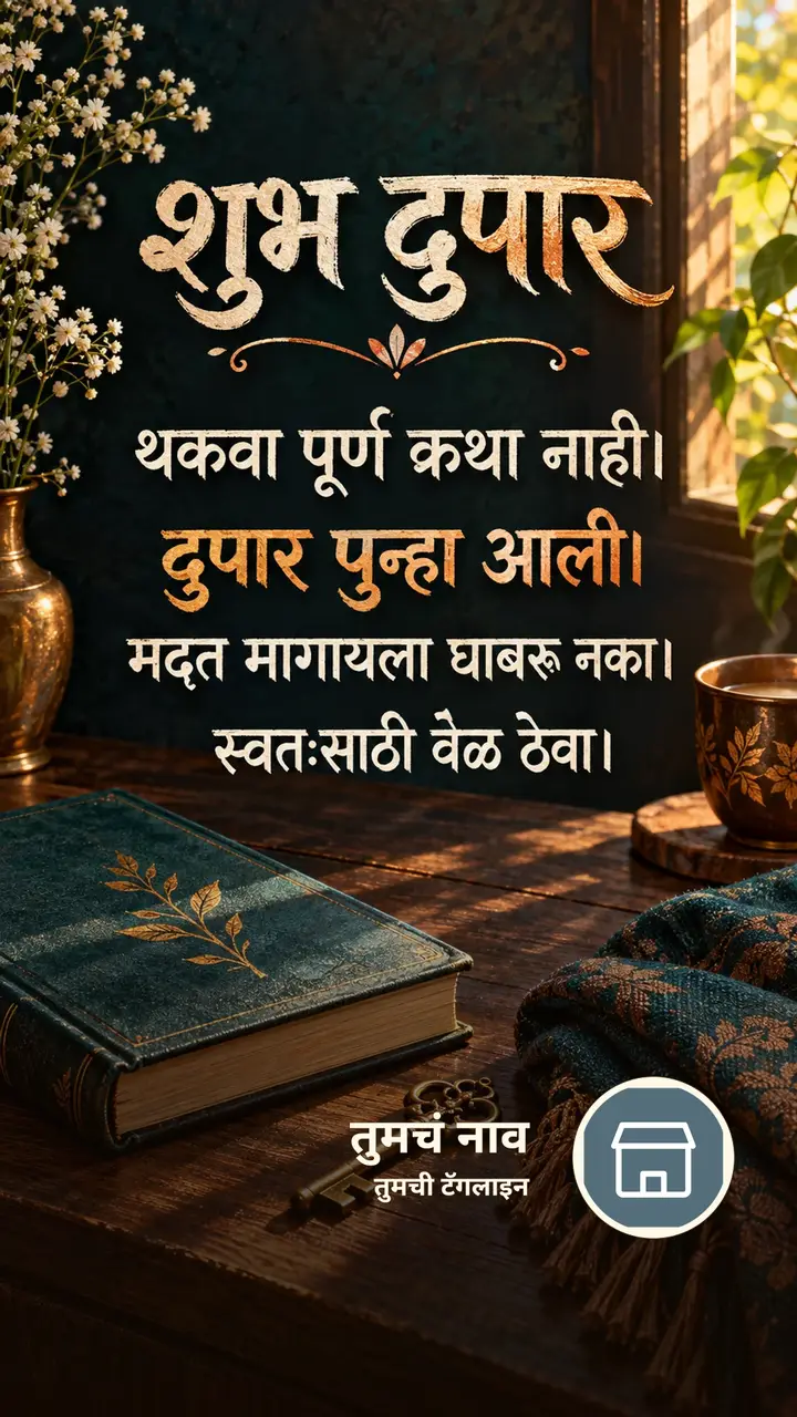 शुभ दुपार - थकवा पूर्ण कथा नाही। - दुपार पुन्हा आली। - Shubh Dupar Image