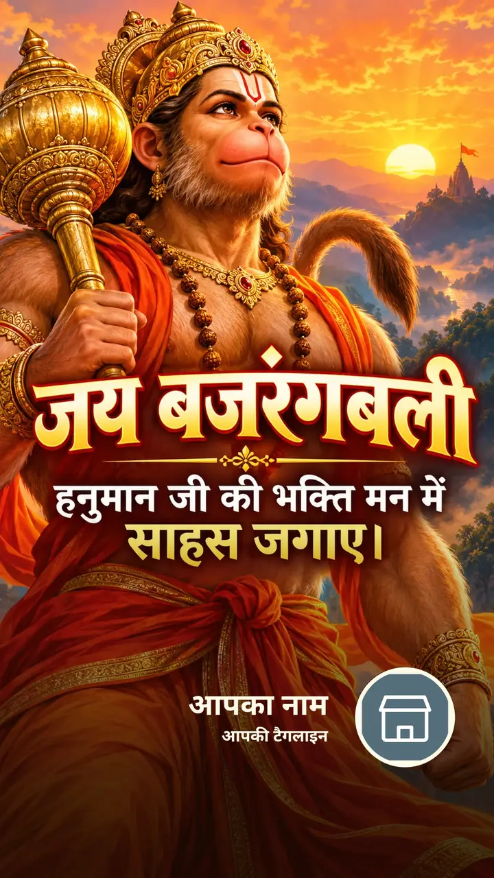 जय बजरंगबली - हनुमान जी की भक्ति मन में साहस जगाए। - Bhakti Image, हनुमान