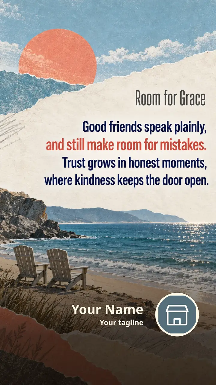 Room for Grace - Quote Image, Sea