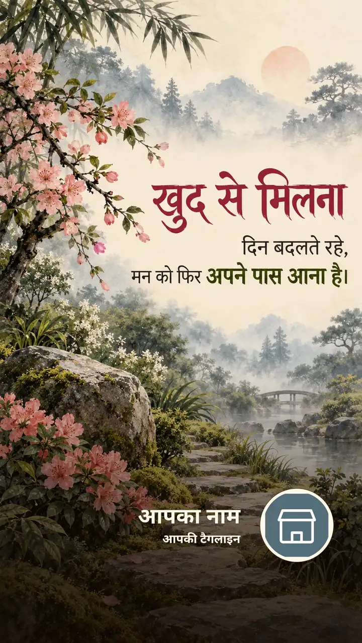 खुद से मिलना - Suvichar Image