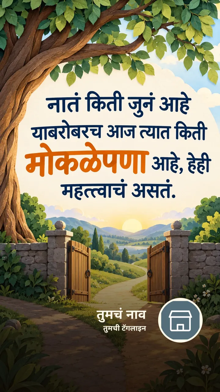 नातं किती जुनं आहे - Suvichar Image, निसर्ग, गाव
