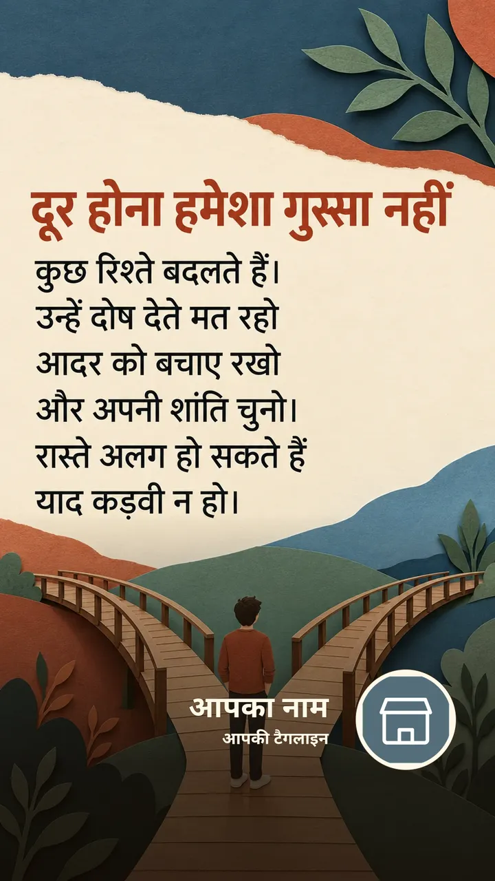 दूर होना हमेशा गुस्सा नहीं - Suvichar Image, सूर्यास्त, पहाड़