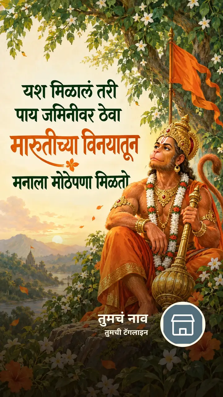यश मिळालं तरी - Bhakti Image, हनुमान