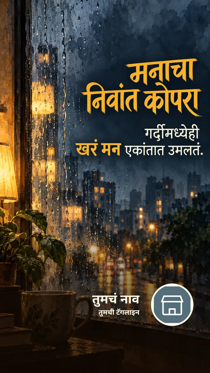 मनाचा निवांत कोपरा - Suvichar Image, निसर्ग, पाऊस